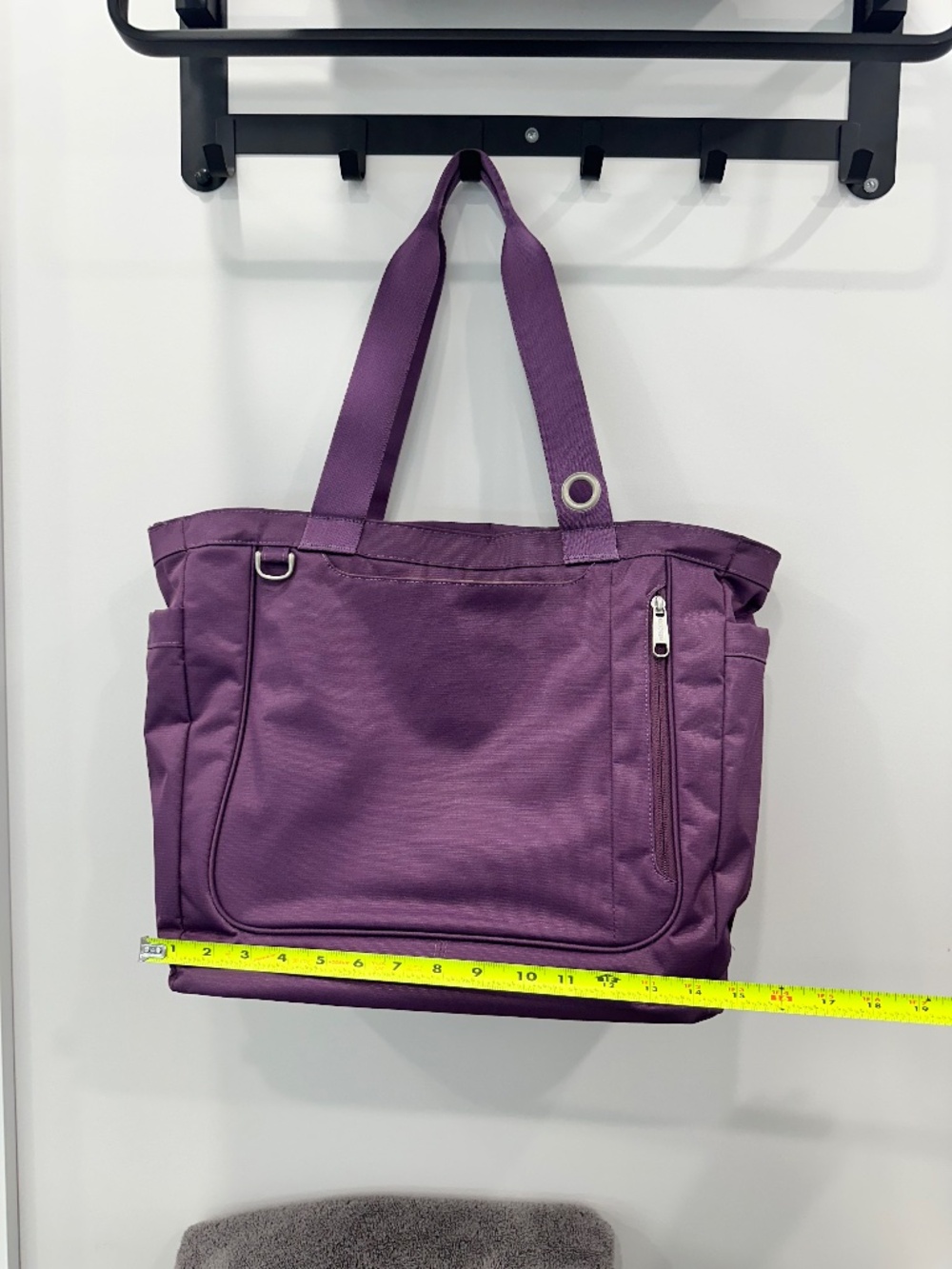 EUC eBags Computer Bag/Shoulder Tote in Eggplant Purple - Picture 2 of 12